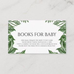 Tarjeta De Recepción Libros para bebes Safari Animales Tropicales Baby