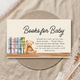 Tarjeta De Recepción Libros para Bebés y Brunch Libros de Baño Neutros 