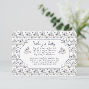 Tarjeta De Recepción Libros para Caracoles de Gaviota Azul del Bebé
