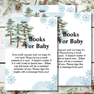 Tarjeta De Recepción Libros para el árbol de nieve de invierno para beb