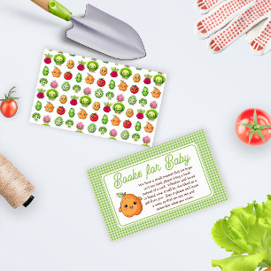 Tarjeta De Recepción Libros para el Baby Shower de Little Sprout para B