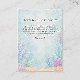 Tarjeta De Recepción Libros para el Baby Shower Te Veré Pronto Bebé