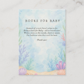 Tarjeta De Recepción Libros para el Baby Shower Te Veré Pronto Bebé