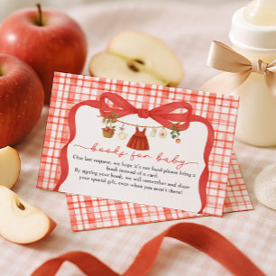 Tarjeta De Recepción Libros para el bebé Apple of Our Eye Baby Shower