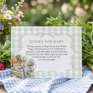 Tarjeta De Recepción Libros para el bebé Cumpleaños de Baby Shower Loca
