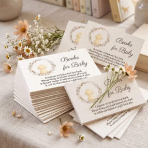 Tarjeta De Recepción Libros para el bebé en la fiesta de Golden Retriev
