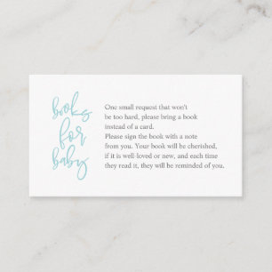 Tarjeta De Recepción Libros para el bebé, escritura creativa tiffany gr