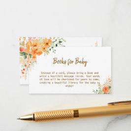 Tarjeta De Recepción Libros para el bebé - Famoso Baby Shower