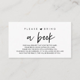 Tarjeta De Recepción Libros para el bebé, moderno Por favor, trae un li