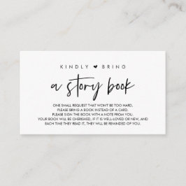 Tarjeta De Recepción Libros para el bebé, por favor trae un libro de hi