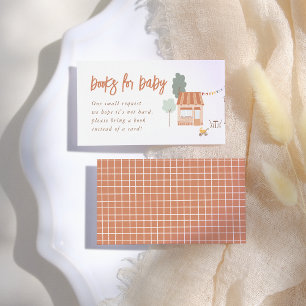 Tarjeta De Recepción Libros Para El Bebe Toma Un Pueblo Fiesta De Bebé