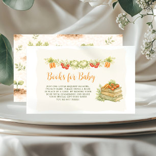 Tarjeta De Recepción Libros para el jardín de verduras de bebé cultivad