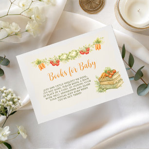 Tarjeta De Recepción Libros para el jardín de verduras de bebé cultivad