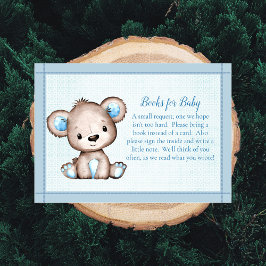 Tarjeta De Recepción Libros para el juego Baby Cute Brown Bear para Boy