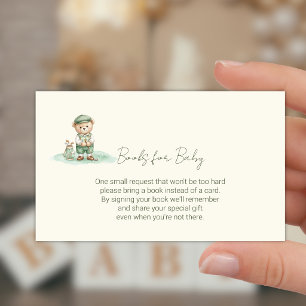 Tarjeta De Recepción Libros para el osito golfista bebé