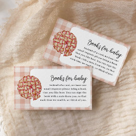 Tarjeta De Recepción Libros para el Pequeño Cerdo Infantil Baby Shower