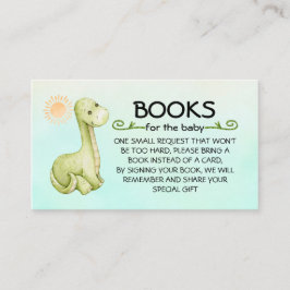Tarjeta De Recepción Libros para el tema de los dinosaurios pequeños