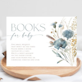 Tarjeta De Recepción Libros para flores silvestres bebes polvorientas a