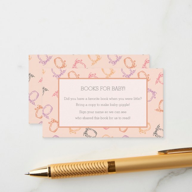 Tarjeta De Recepción Libros para la calabaza de bebé Cutest en el parch (Anverso/Reverso In Situ)