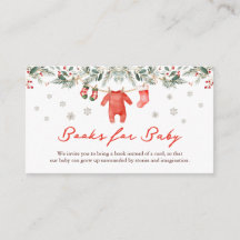 Libros para la ducha de bebé de Navidad