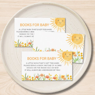Tarjeta De Recepción Libros para la ducha de bebé Sunshine Baby