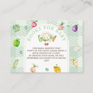 Tarjeta De Recepción Libros para la feria de agricultores para el baby 