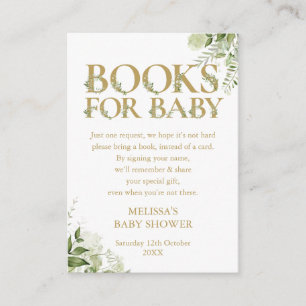 Tarjeta De Recepción Libros Para La Solicitud De Libro De Bebés Baby Sh