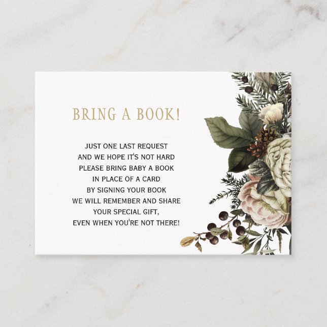 Tarjeta De Recepción Libros para la vegetación de los bebés traen una t (Anverso)