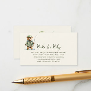 Tarjeta De Recepción Libros para Oso Bebé Pescando Lindo