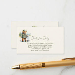 Tarjeta De Recepción Libros para Oso Bebé Pescando Lindo