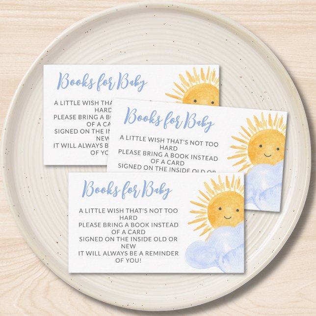 Tarjeta De Recepción Libros Para Rayos De Bebé De Baby Shower Sunshine (Subido por el creador)