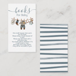 Tarjeta De Recepción Libros para ropa de niño pequeño