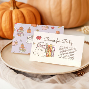 Tarjeta De Recepción Libros pequeños para bebé Retro Groovy