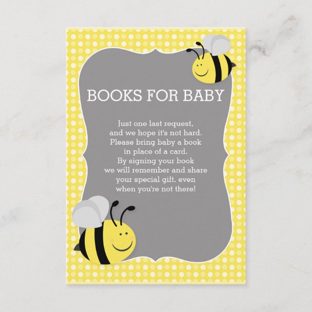 Tarjeta De Recepción Libros piden a mamá que se convierta en Baby Showe (Anverso)