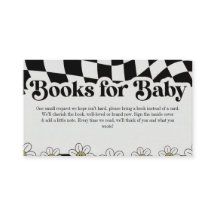 Libros Retro Groovy a Cuadros Negro Blanco para Be