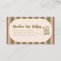 Libros Retro para Bebé Oso de Peluche con Raya Ros