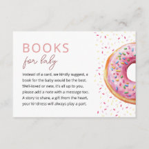 Libros rosados de donut para bebé