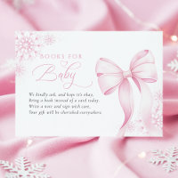 Libros rosas de Baby Shower para el invierno para 