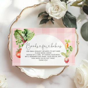 Tarjeta De Recepción Libros rosas para bebés de origen local