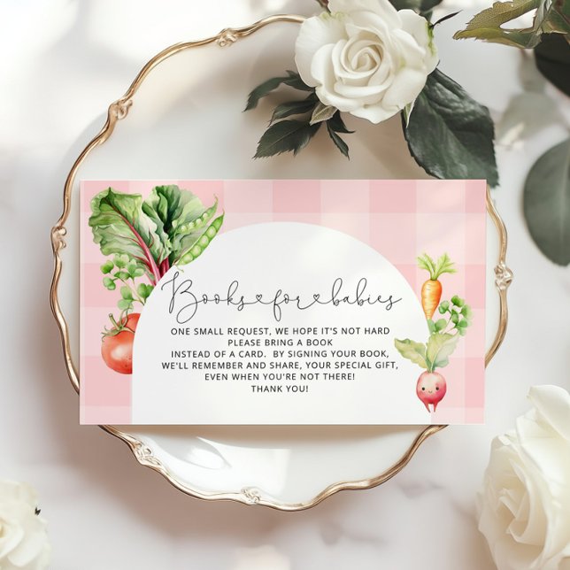 Tarjeta De Recepción Libros rosas para bebés de origen local (Subido por el creador)