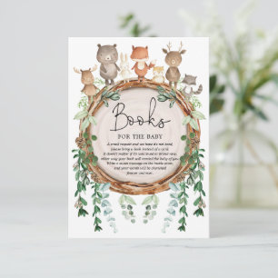 Tarjeta De Recepción Libros rusos de animales forestales en bosques de 