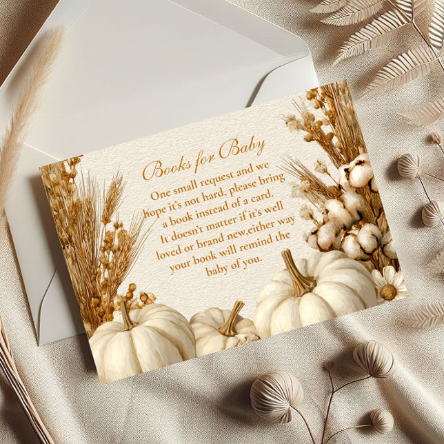 Tarjeta De Recepción Libros rusos de calabaza blanca para el bebé (Subido por el creador)