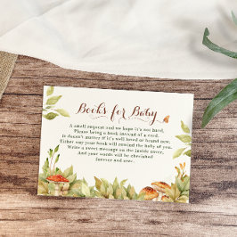 Tarjeta De Recepción Libros rústicos de bosques para la vegetación de l