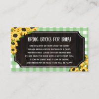 Libros Rústicos De Gingham Y Sunflower Para Bebés