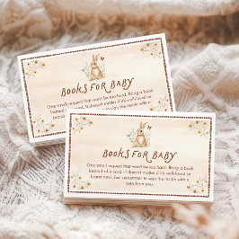 Tarjeta De Recepción Libros rústicos para bebés de animales de Woodland