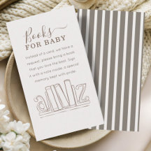 Libros sencillos para bebé con rayas de café beige