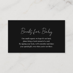 Tarjeta De Recepción Libros sencillos y modernos de Baby Shower para be