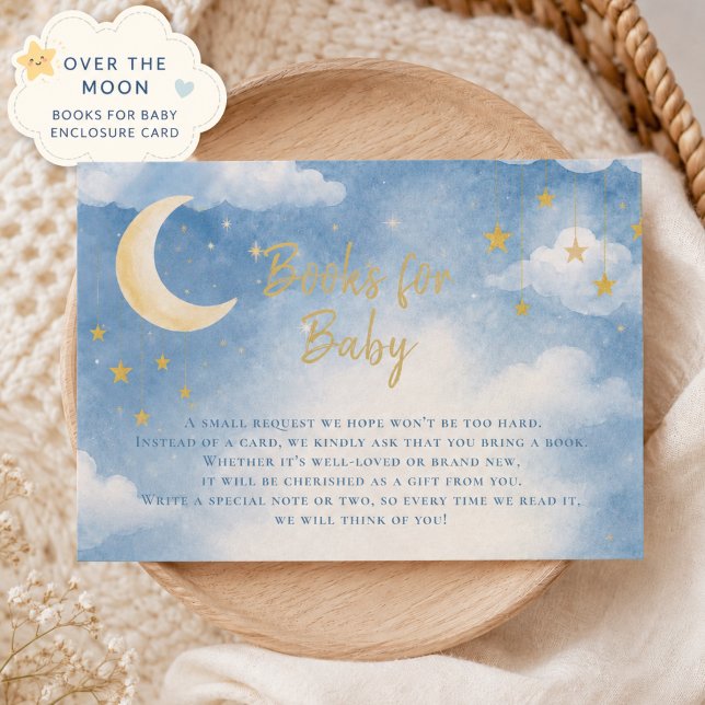 Tarjeta De Recepción Libros sobre la Luna para Bebé (Subido por el creador)