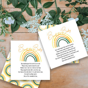 Tarjeta De Recepción libros soleados para bebé ducha