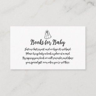 Tarjeta De Recepción Libros "Spooky Sweet Little Boo" para bebé